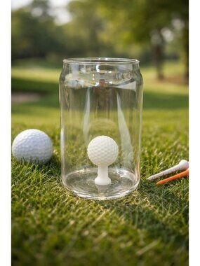 New Plastic 3D White Golf Ball Tumbler Party Event Beverage Glass Cup